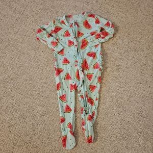 Posh peanut 3-6 mo watermelon footie